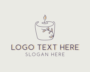 Aromatherapy - Scented Candle Decor logo design