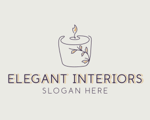 Scented Candle Decor logo design