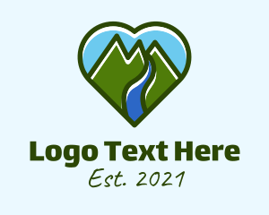 Alps - Heart Mountain Tour logo design