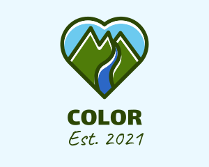 Hiking - Heart Mountain Tour logo design