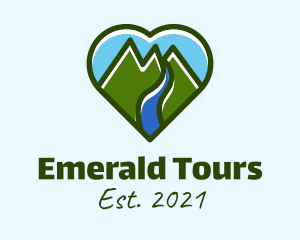 Heart Mountain Tour logo design