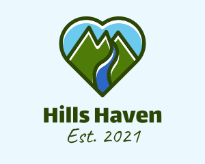 Heart Mountain Tour logo design