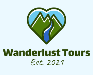 Heart Mountain Tour logo design