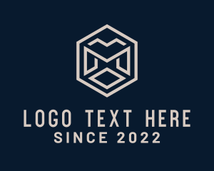 Stock Broker - Business Cube Letter M logo design