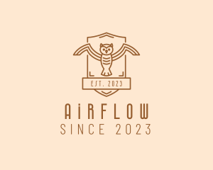 Owl Aviary Badge logo design