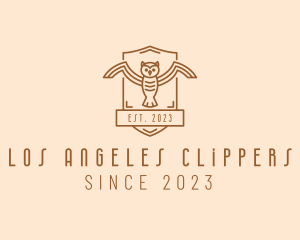 Owl Aviary Badge logo design