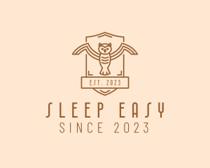 Owl Aviary Badge logo design