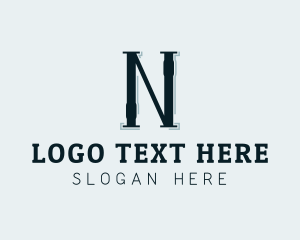 Letter N - Lawyer Legal Firm logo design