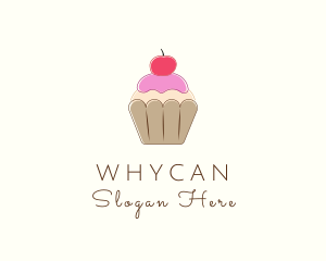 Sweet Cherry Cupcake  Logo