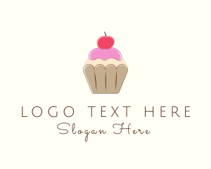 Sweet Tooth - Sweet Cherry Cupcake logo design