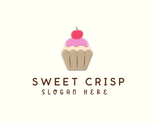 Sweet Cherry Cupcake  logo design