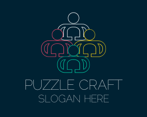 Team Community Puzzle logo design