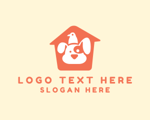 Canine - Bird Dog House logo design