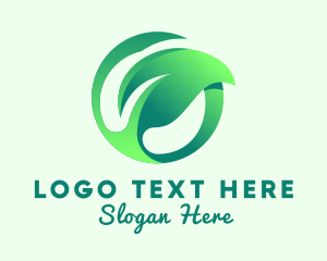 Ecological - Garden Organic Leaf logo design