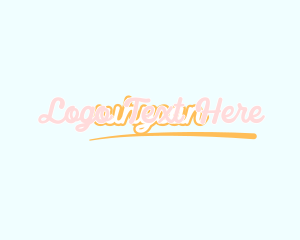 Retro Cursive Wordmark Logo