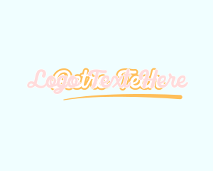 Retro Cursive Wordmark logo design