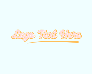 Retro Cursive Wordmark Logo