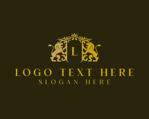 Restaurant - Luxury Lion Crest logo design
