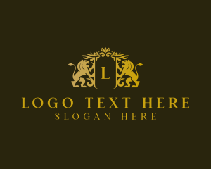 Luxury Lion Crest  Logo