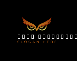 Owl - Nocturnal Owls Eye logo design