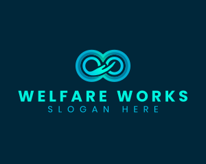 Welfare - Infinity Hand Welfare logo design