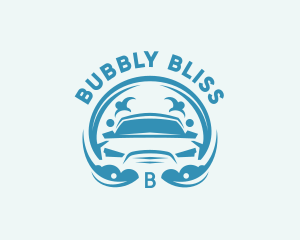 Clean Bubbles Car Wash logo design