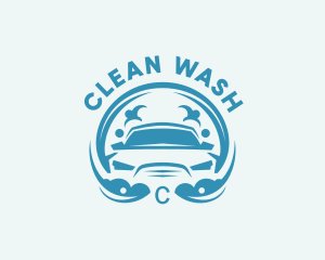 Clean Bubbles Car Wash logo design