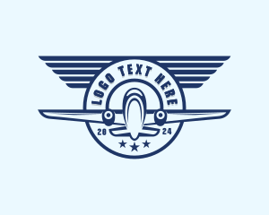 Freight - Airplane Flight Pilot logo design