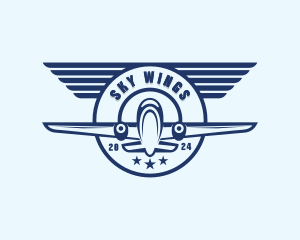 Airplane Flight Pilot logo design