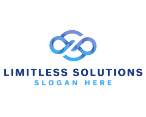 Unlimited - Infinity Loop Network logo design