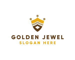 Treasure - Royal Shield Crown logo design