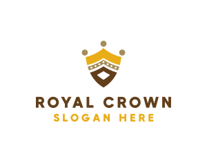 Royal Shield Crown logo design