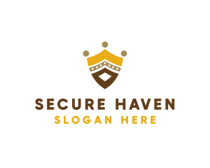 Safe - Royal Shield Crown logo design