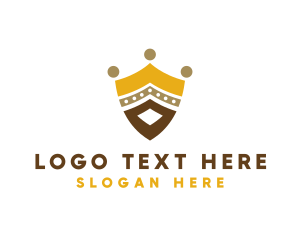 Royal Shield Crown logo design