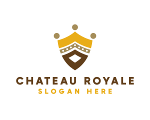 Royal Shield Crown logo design