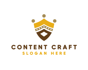 Royal Shield Crown logo design