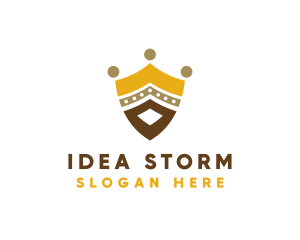 Royal Shield Crown logo design