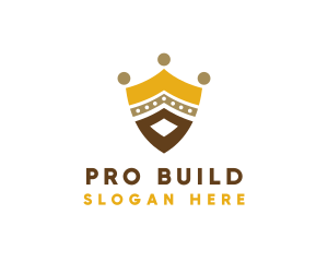 Royal Shield Crown logo design