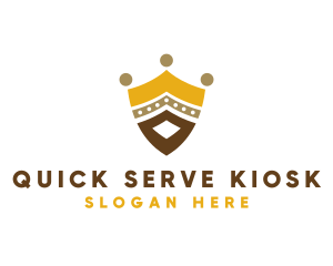 Royal Shield Crown logo design