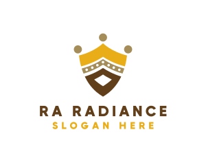 Royal Shield Crown logo design