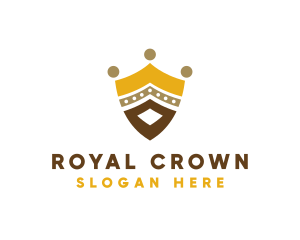 Royal Shield Crown logo design