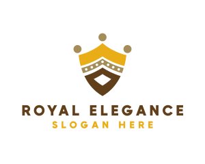 Royal Shield Crown logo design