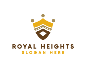 Royal Shield Crown logo design