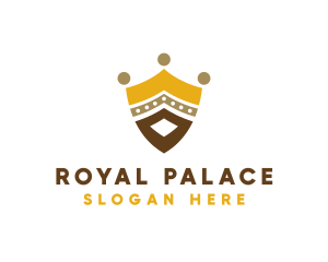 Royal Shield Crown logo design