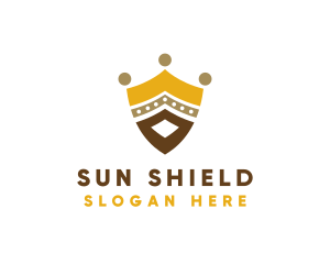 Royal Shield Crown logo design