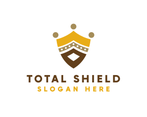 Royal Shield Crown logo design