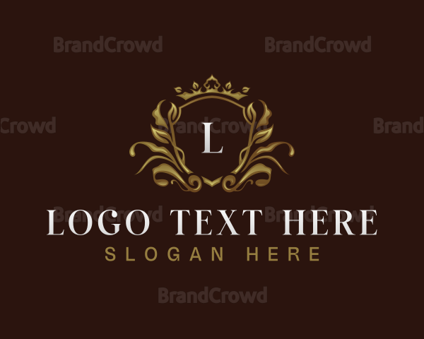 Elegant Crown Shield Logo