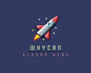 Spacecraft - Rocket Spacecraft Videogame logo design