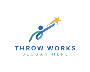 Throw - Leader Career Goal logo design