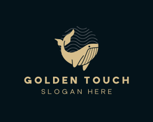 Gold - Gold Ocean Whale logo design